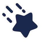 Star Fall Minimalistic SVG Icon